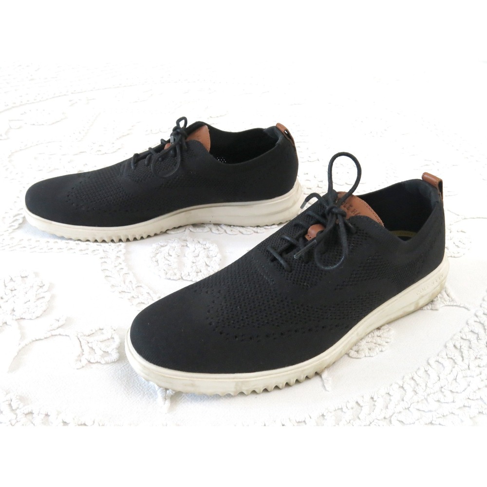 Cole Haan Zerogrand Stitchlite Wingtip Oxford Black C37367 Mens 11.5 M
